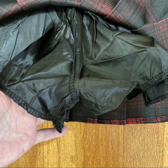 Red Plaid Pleated Skirt W/ Shorts Junior Small Xiao Xiang Gang NWT K POP aespa - Picture 4 of 13